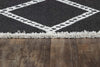 Triple Diamond Black Rug - 8 x 10