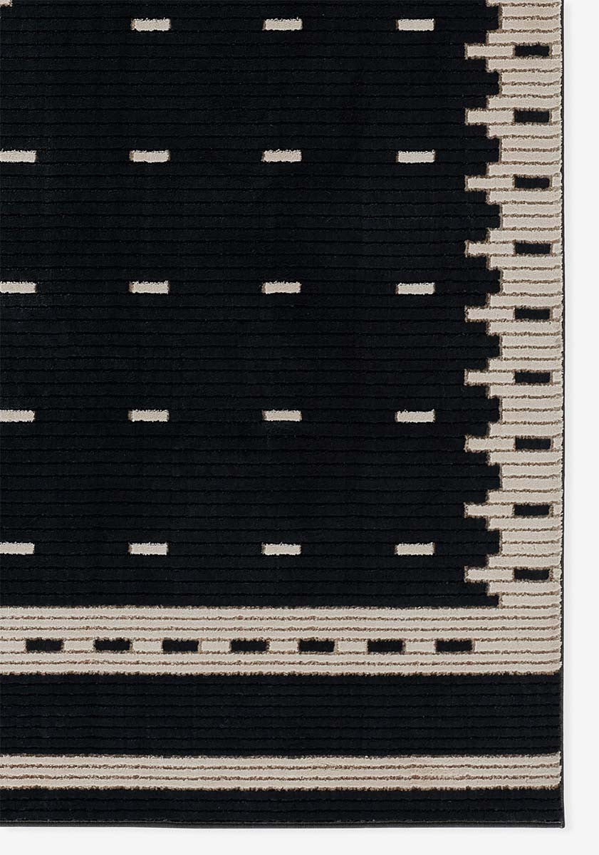 Solo Diamond Black Rug - 9 x 13