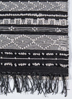 Terra Trail Black Indoor/Outdoor Rug - 2 x 3