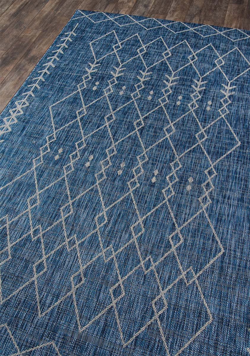 Blue Mexican Indoor/Outdoor Rug Collection