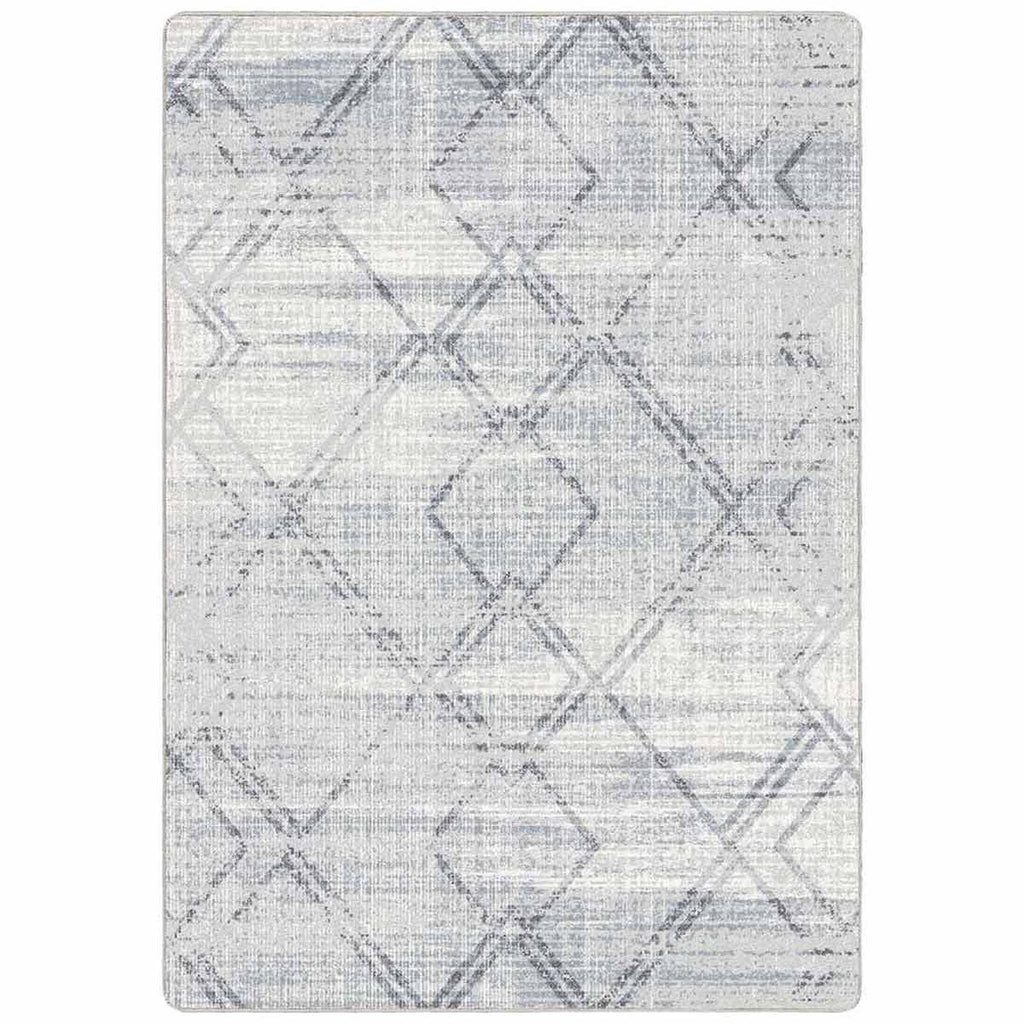 Bisbee Diamonds Blue Rug - 8 x 11