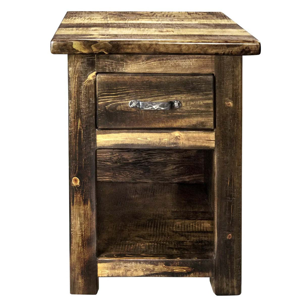 Lima 30 Inch Nightstand with Iron - Provincial Stain
