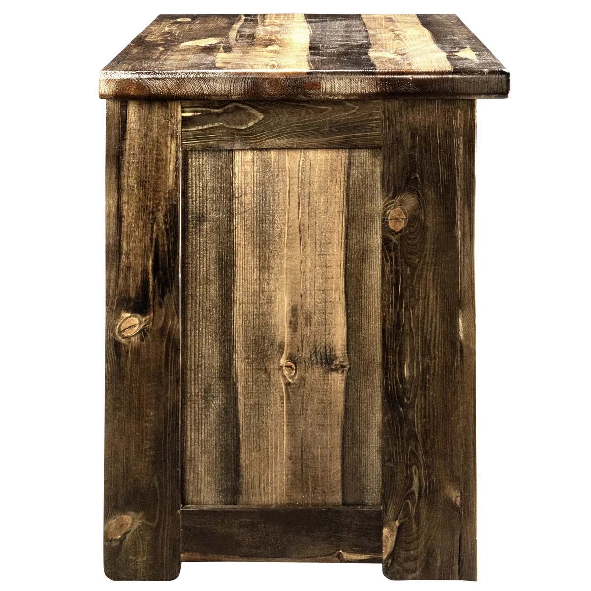 Lima 30 Inch Nightstand with Iron - Provincial Stain