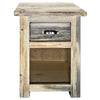 Lima 30 Inch Nightstand with Iron - Clear Lacquer