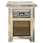Lima 30 Inch Nightstand with Iron - Clear Lacquer