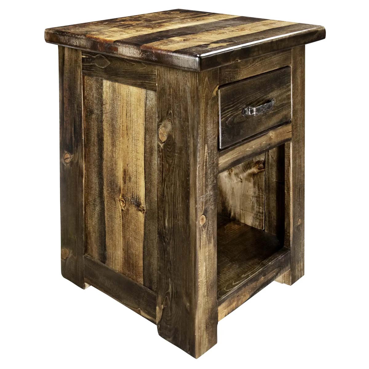 Lima 30 Inch Nightstand with Iron - Provincial Stain