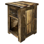 Lima 30 Inch Nightstand with Iron - Provincial Stain