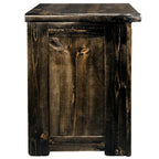 Lima 30 Inch Nightstand with Iron - Jacobean Stain