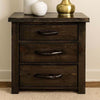 Lima Live Edge 3 Drawer Chest - Jacobean Stain