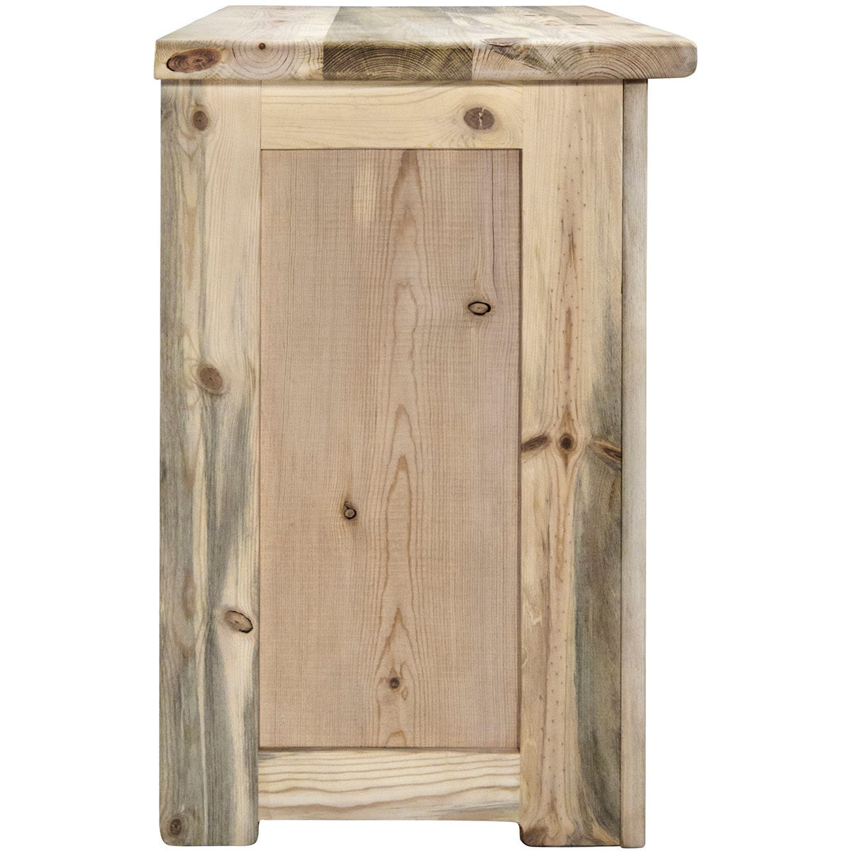 Lima Sawn 3 Drawer Chest with Iron - Clear Lacquer