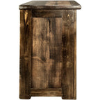 Lima Sawn 3 Drawer Chest with Iron - Provincial Stain