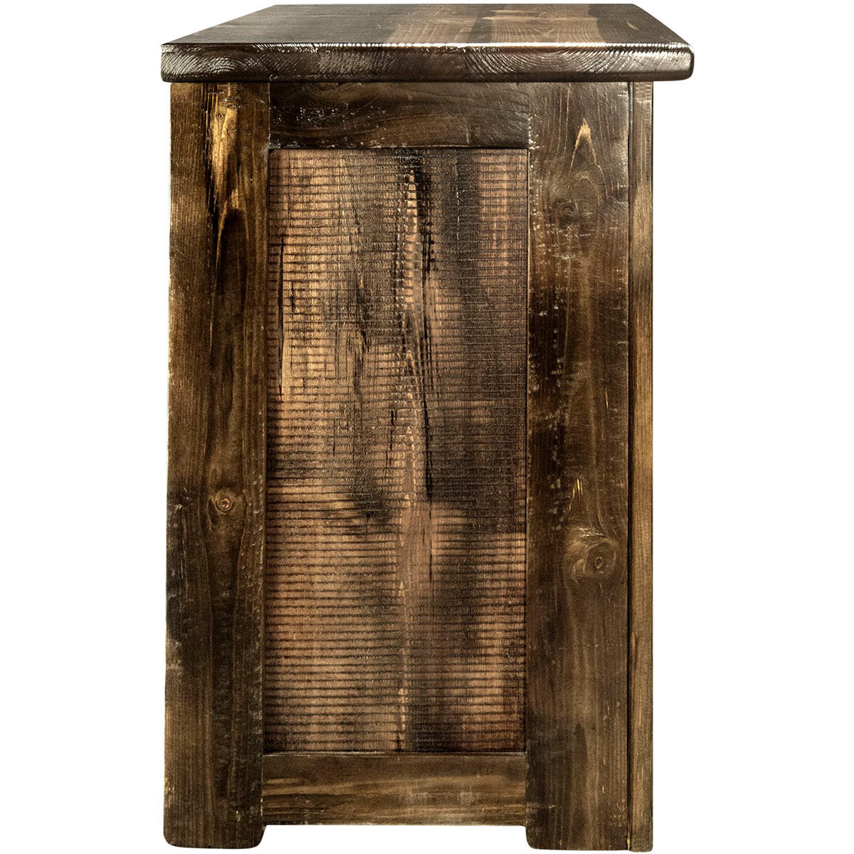 Lima Sawn 3 Drawer Chest with Iron - Provincial Stain