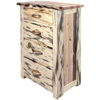 Lima Live Edge 4 Drawer Chest - Clear Lacquer