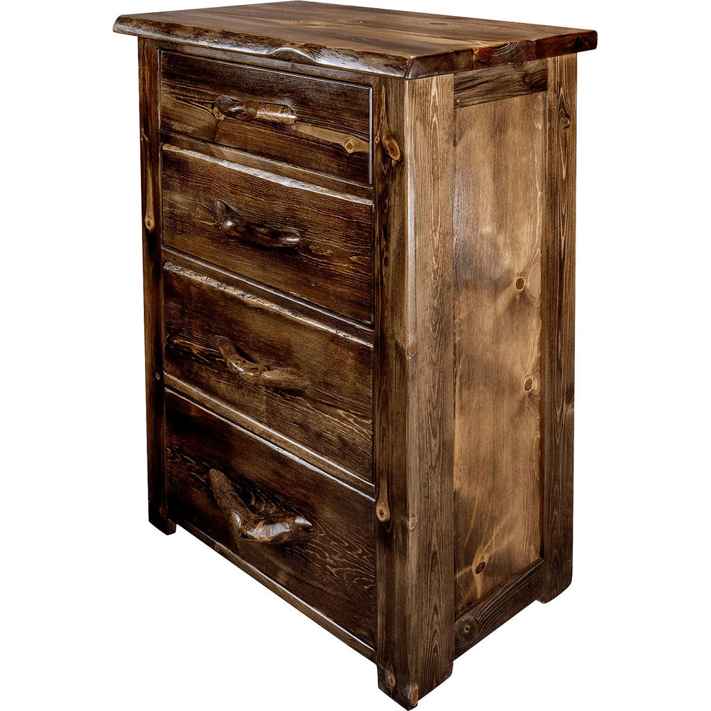 Lima Live Edge 4 Drawer Chest - Provincial Stain