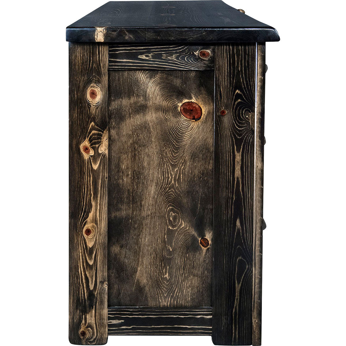 Lima Live Edge 7 Drawer Dresser - Jacobean Stain
