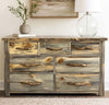Lima Live Edge 7 Drawer Dresser - Clear Lacquer