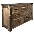 Lima Live Edge 7 Drawer Dresser - Provincial Stain