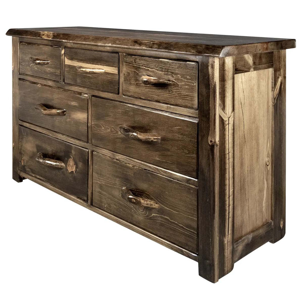 Lima Live Edge 7 Drawer Dresser - Provincial Stain