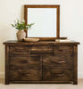 Lima Live Edge 7 Drawer Dresser - Provincial Stain