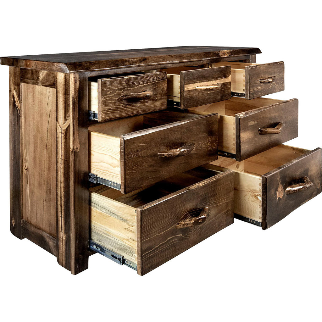 Lima Live Edge 7 Drawer Dresser - Provincial Stain