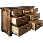 Lima Live Edge 7 Drawer Dresser - Provincial Stain
