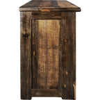 Lima Sawn 7 Drawer Dresser with Iron & Provincial Stain