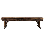 Lima Live Edge 45 Inch Bench - Jacobean Stain