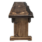 Lima Live Edge 45 Inch Bench - Jacobean Stain