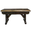 Lima Live Edge 6 Foot Wooden Bench - Provincial Stain