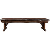 Lima Live Edge 6 Foot Wooden Bench - Provincial Stain