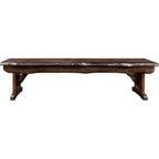 Lima Live Edge 6 Foot Wooden Bench - Provincial Stain