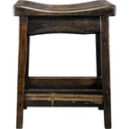 Lima Counter Height Saddle Barstool - Jacobean Stain