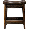 Lima 30 Inch Saddle Barstool - Jacobean Stain