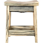 Lima 30 Inch Saddle Barstool - Clear Lacquer
