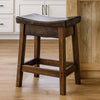Lima 30 Inch Saddle Barstool - Provincial Stain