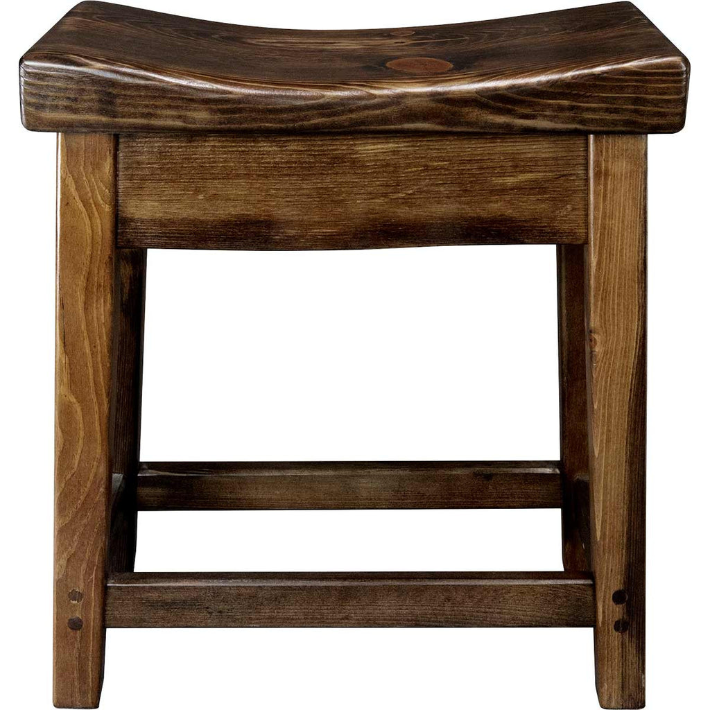 Lima 30 Inch Saddle Barstool - Provincial Stain