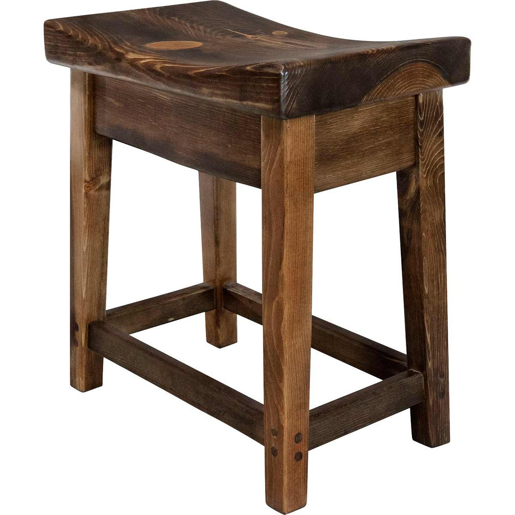 Lima 30 Inch Saddle Barstool - Provincial Stain