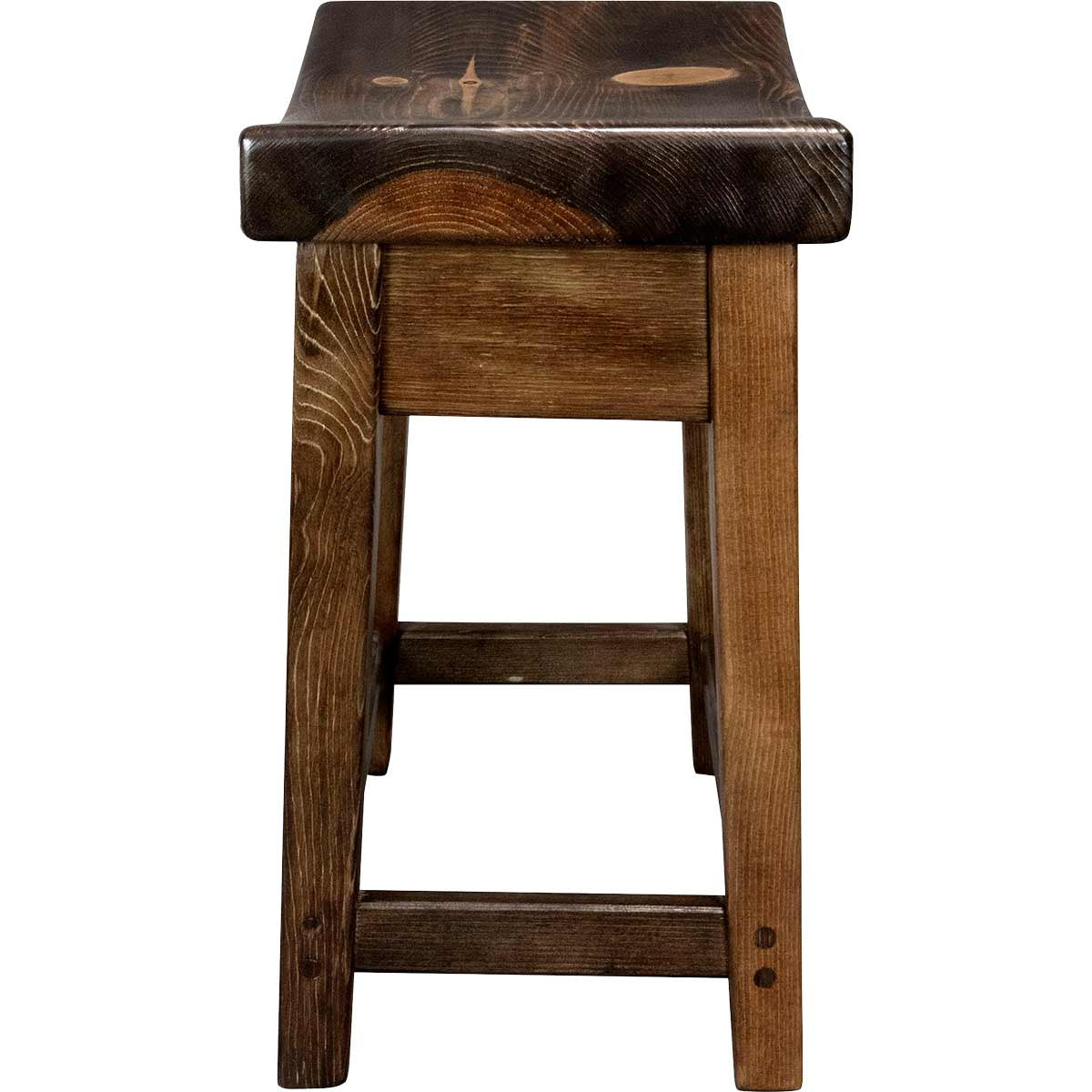 Lima 30 Inch Saddle Barstool - Provincial Stain