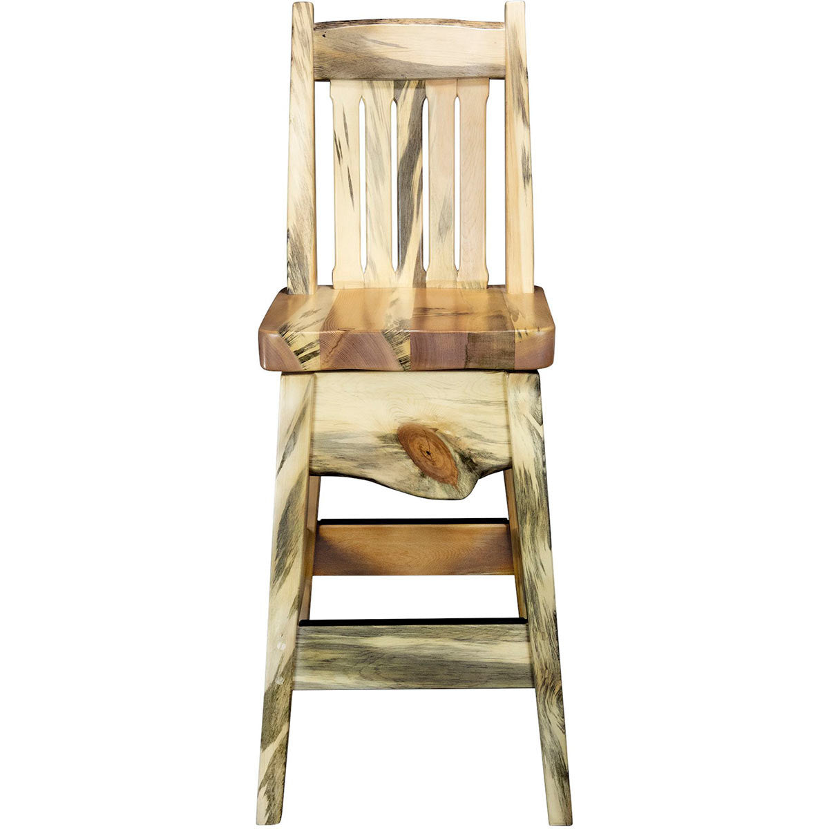 Lima 30 Inch Barstool with Back - Clear Lacquer