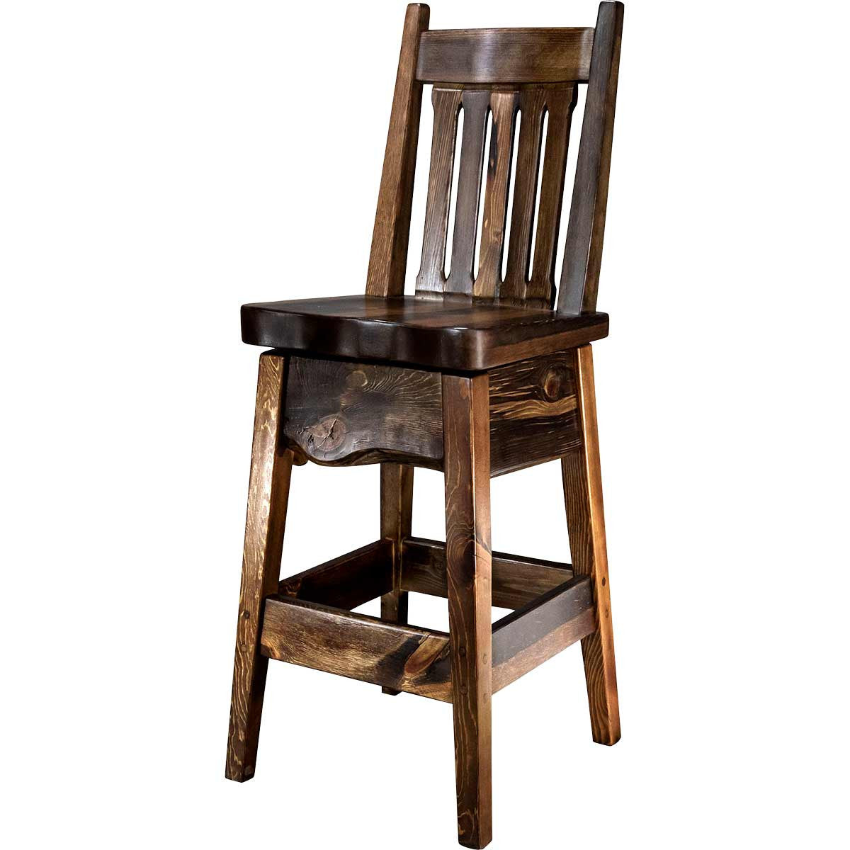Lima 30 Inch Swivel Barstool with Back