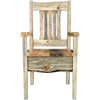 Lima Live Edge 32 Inch Dining Side Chair - Clear Lacquer