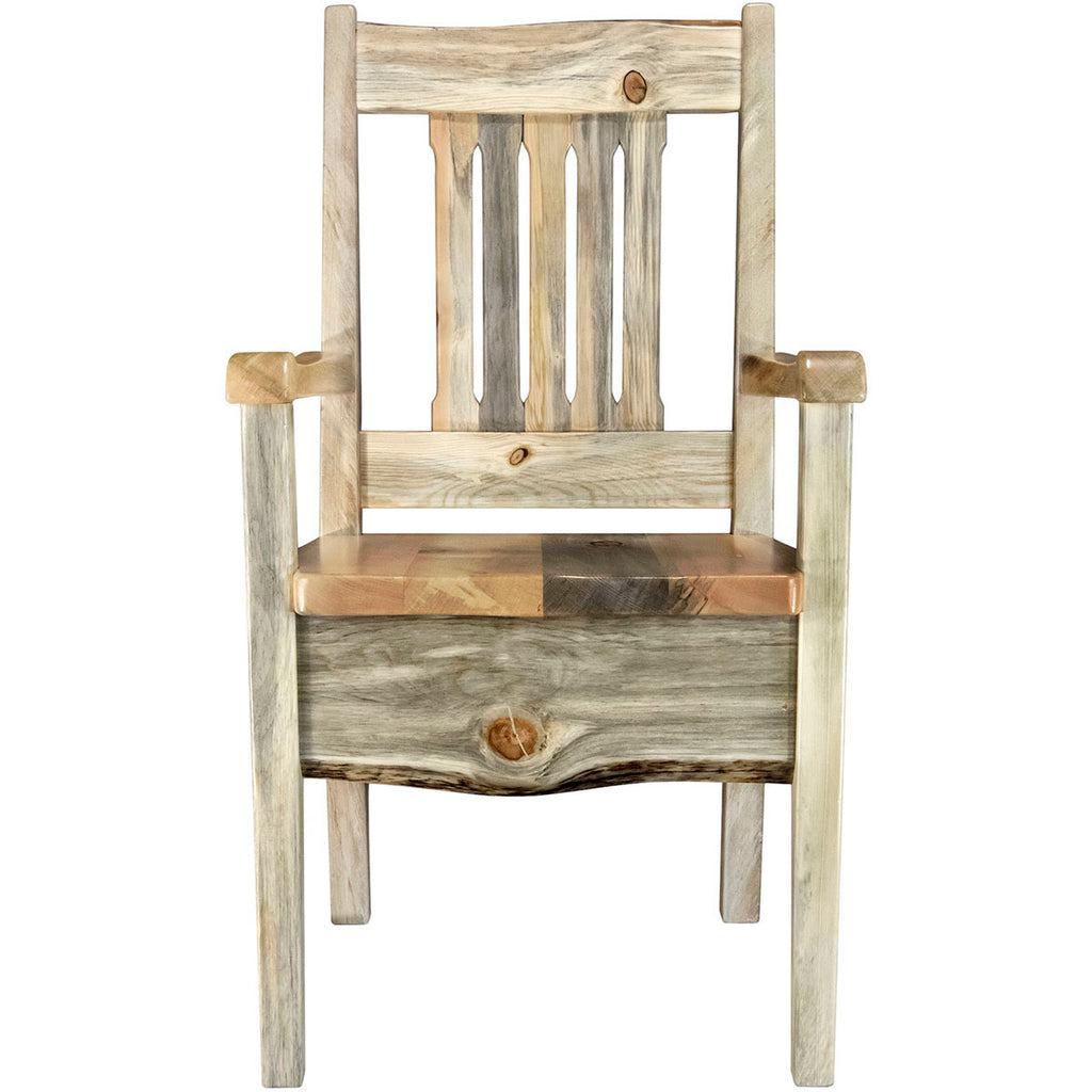 Lima Live Edge 32 Inch Dining Side Chair - Clear Lacquer