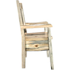 Lima Live Edge 32 Inch Dining Side Chair - Clear Lacquer