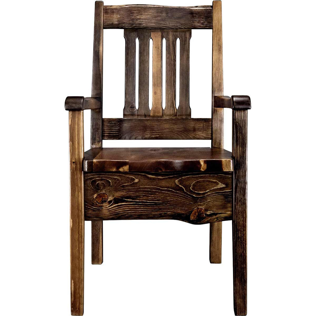 Lima Live Edge 32 Inch Dining Side Chair - Provincial Stain
