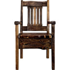 Lima Live Edge 32 Inch Dining Side Chair - Provincial Stain