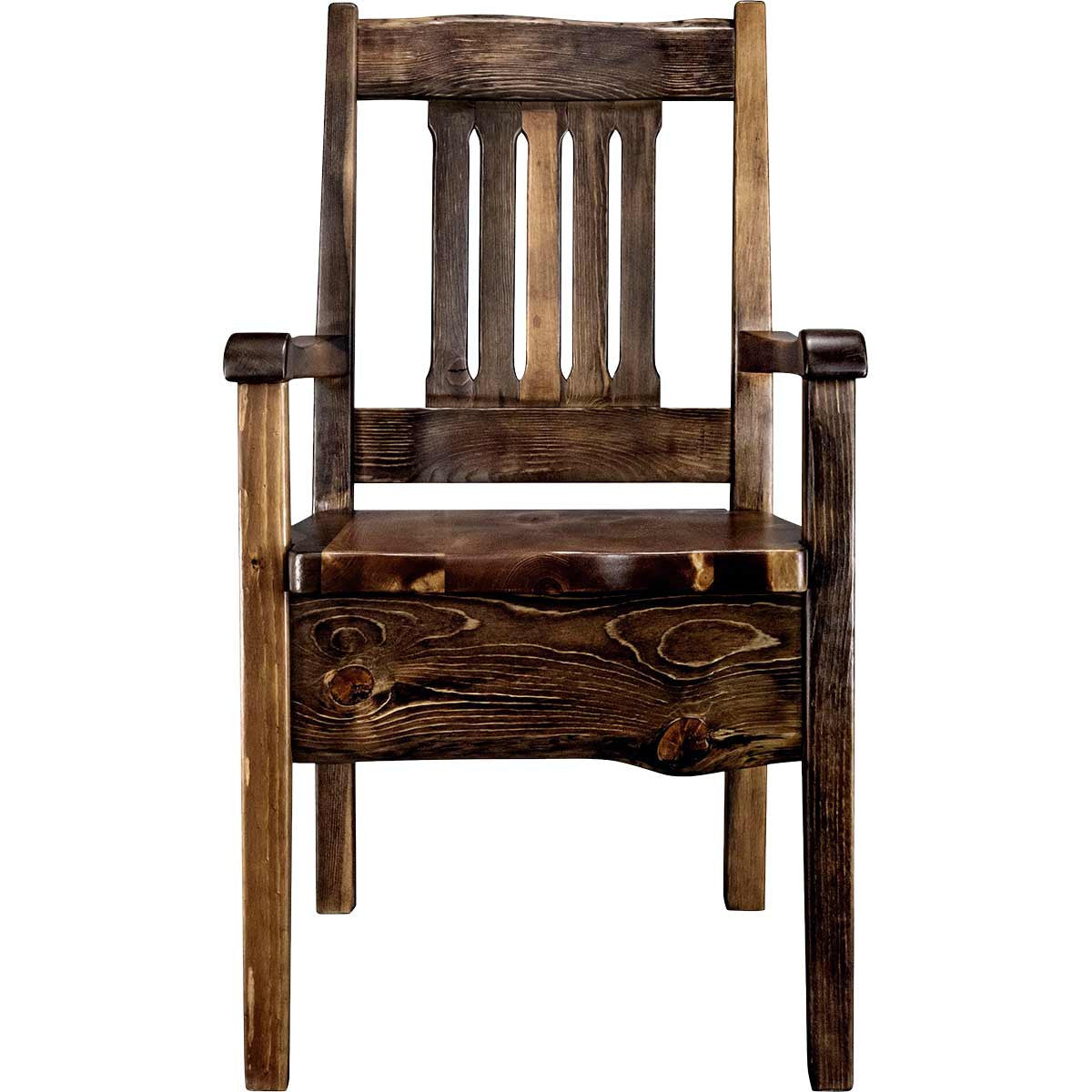 Lima Live Edge 32 Inch Dining Side Chair - Provincial Stain