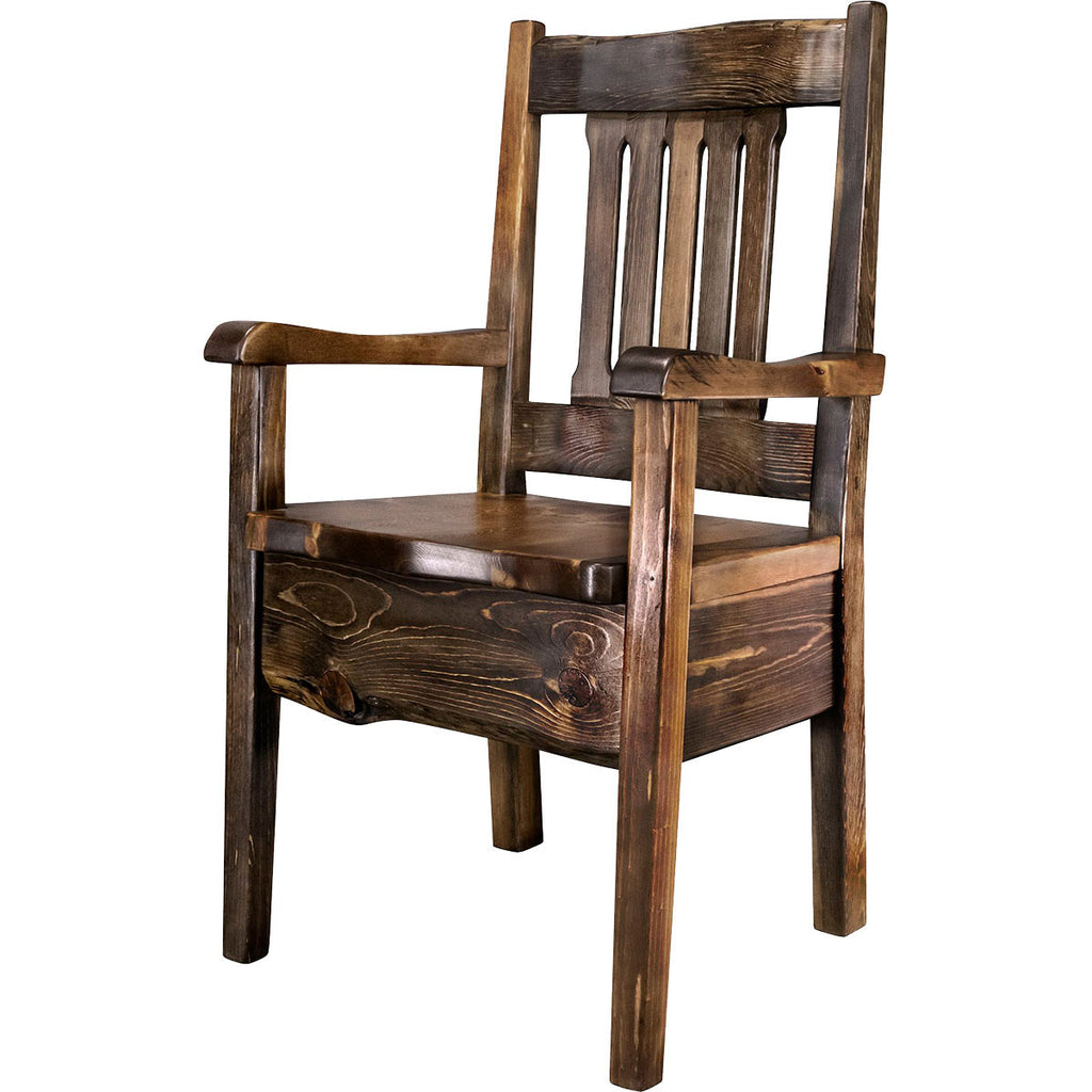Lima Live Edge 32 Inch Dining Side Chair - Provincial Stain
