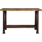 Lima Console Table with Shelf & Provincial Stain - Copper Creek Legs
