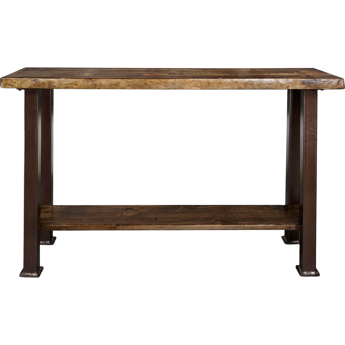 Lima Console Table with Shelf & Provincial Stain - Copper Creek Legs