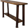 Lima Console Table with Shelf & Provincial Stain - Copper Creek Legs